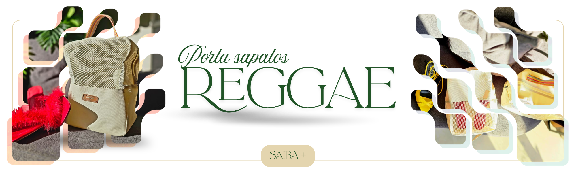 Reggae | O porta sapato mais incrível que já viu. Resistente, lavável e personalizável!