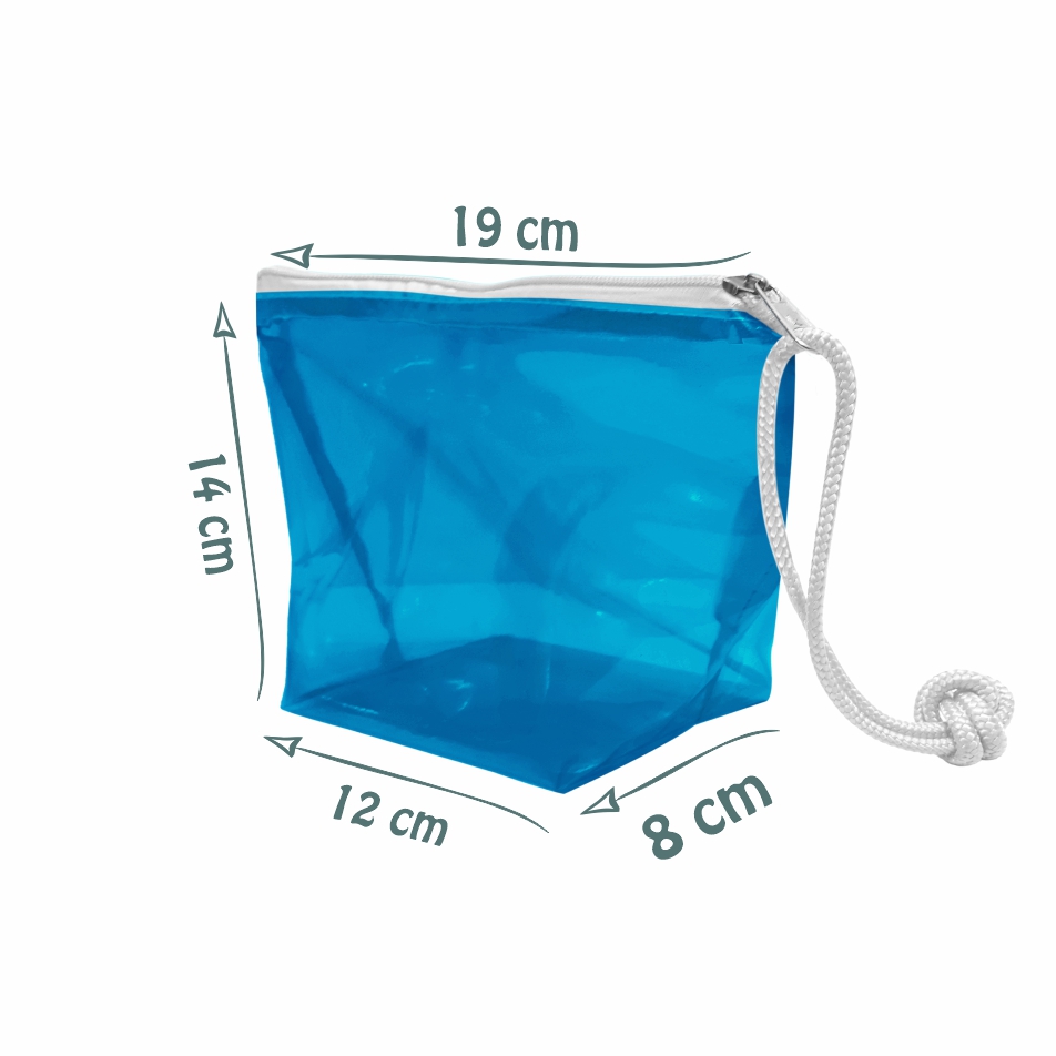 Necessaire Promocional em PVC Colorido com Fundo Lombado - Ref.: Frevo