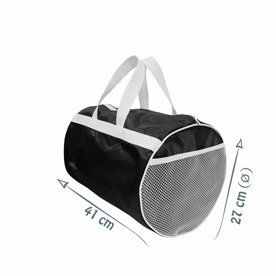 Bolsa de Viagem em Nylon Plastificado com Bolso Externo em Tela Vôlei - Ref.: Clássica