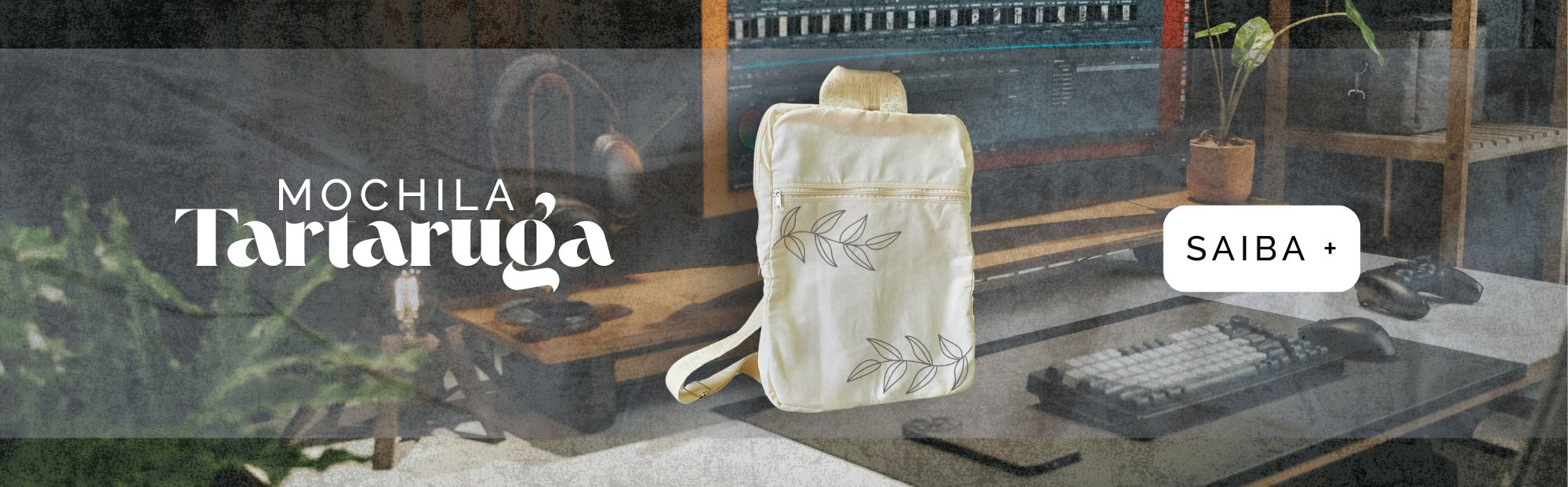 Lançamento Tartaruga | Uma mochila em algodão, ecológica, resistente e perfeita para o dia a dia!