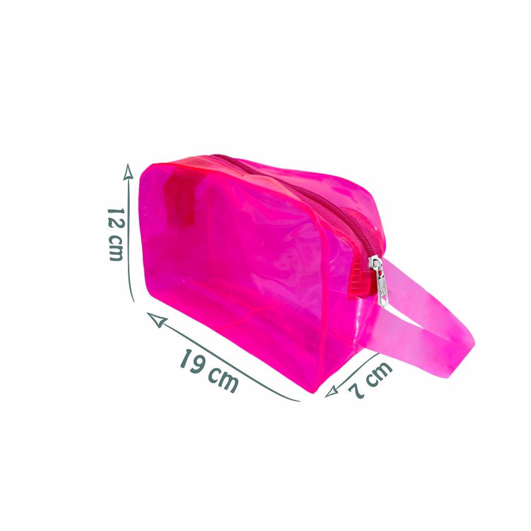 Necessaire Soldada em PVC Colorido com Fechamento em Zíper - Ref.: Blues