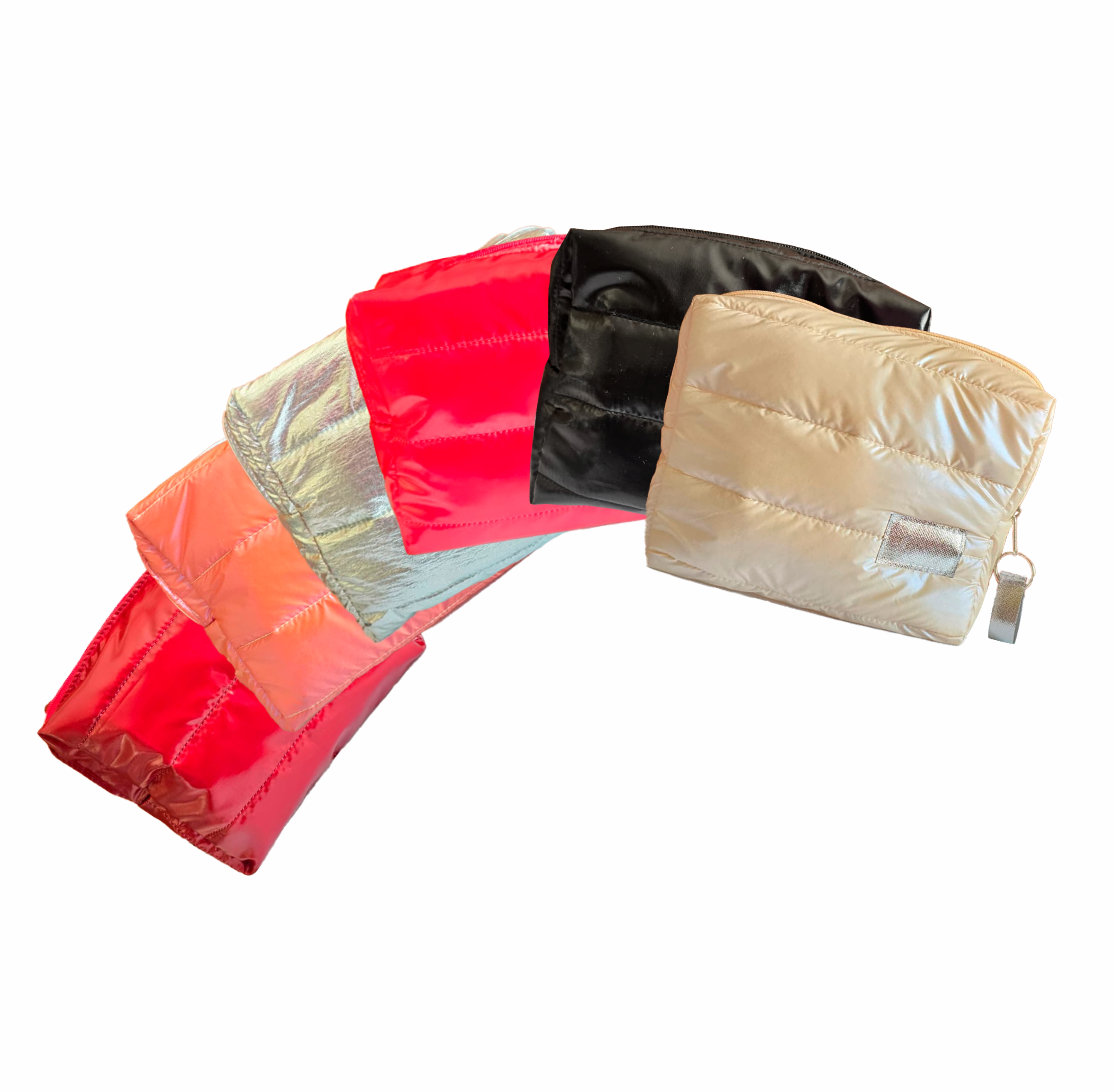 Lançamento Salsa | a necessaire com tecido puffer, estilosa e com um brilho encantador.