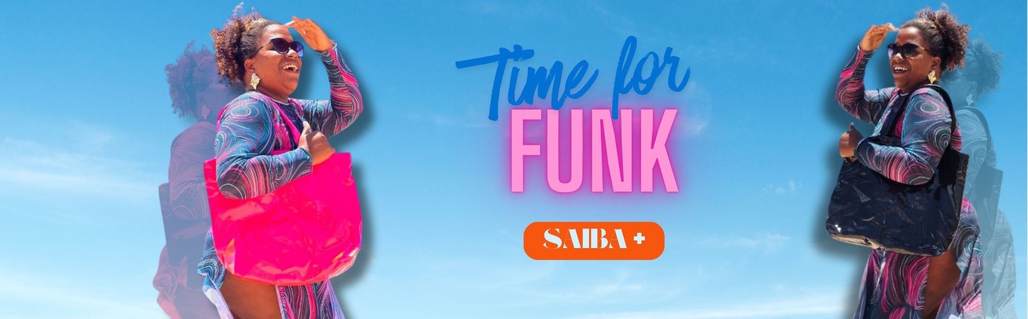 Bag reuse em pvc colorido + forro de toalha + zíper de fechamento - Ref.: Funk