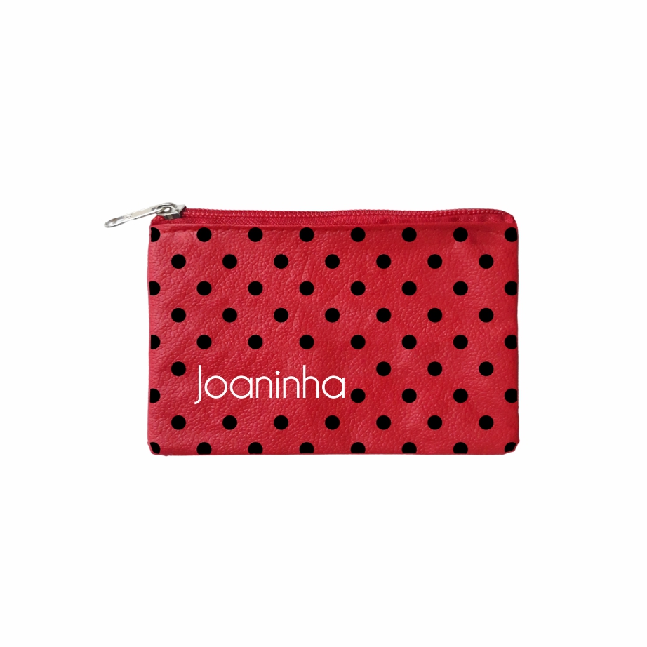 Necessaire Ecológica em Corino Colorido - Ref.: Joaninha