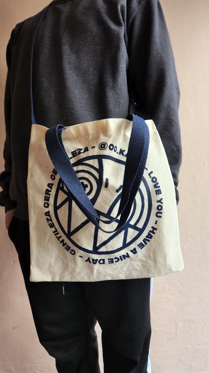 Sacola Transversal em Lona de Algodão com Alça de Mão - Ref.: Mangue