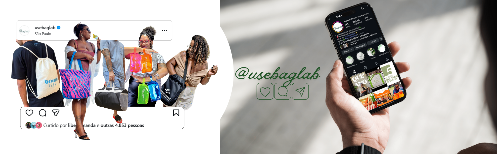 Instagram Bag Lab | Acompanhe lançamentos, vídeos e promoções!!
