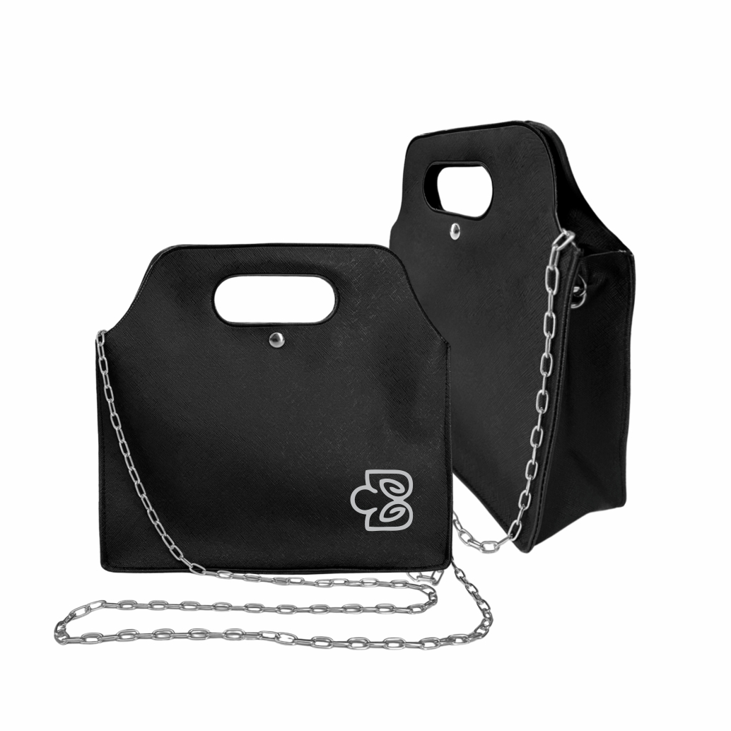 Bolsa Premium em Corino com Alça de Mão e Botão - Ref.: Pérola
